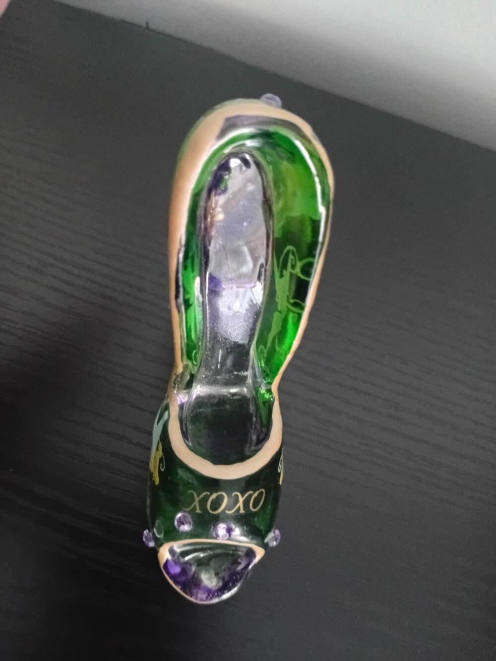 Vintage Tinker Bell Glass Shoe Figurine "Shoes Are A Girl's Best Friend" RARE - Picture 7 of 16